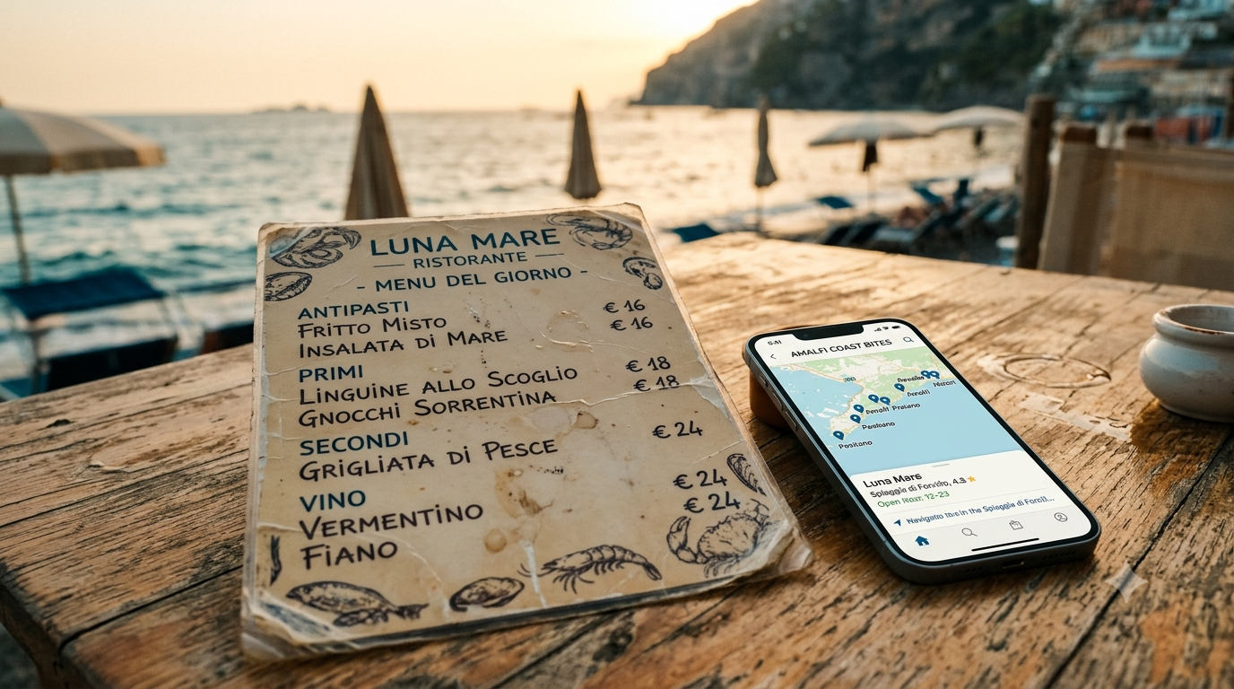 Il ristorante sul mare ti sta fregando. E tu lo sai benissimo.